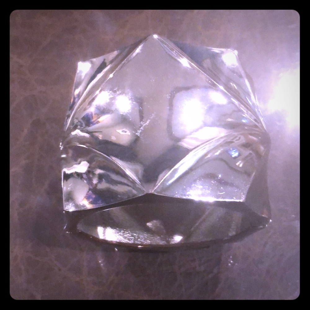 Structured Silver Cuff